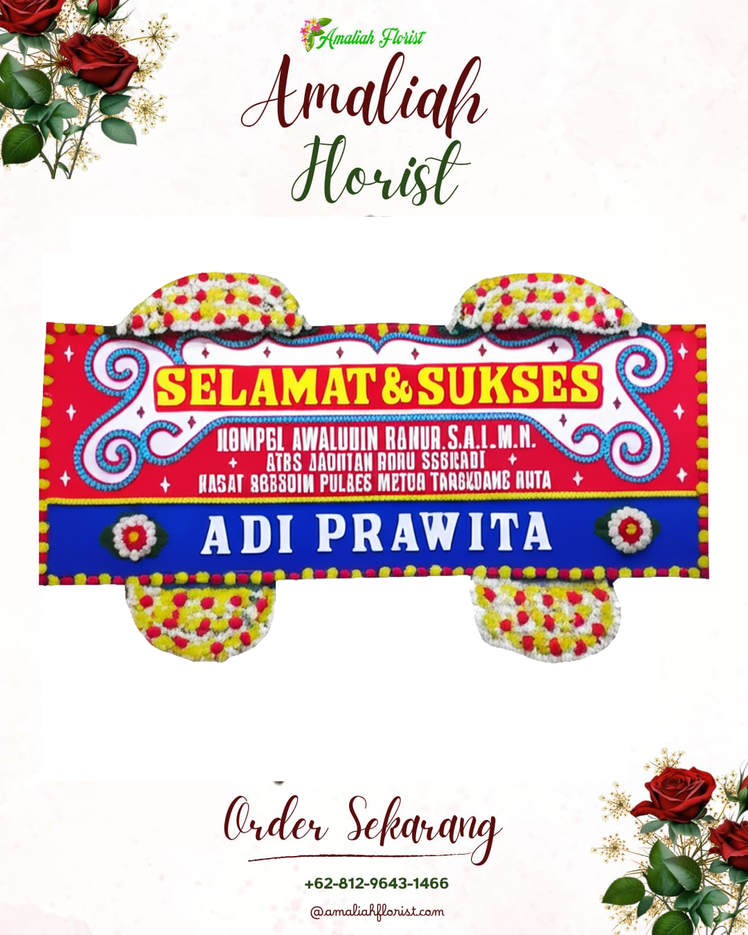 Papan Bunga Ucapan Selamat Jenar